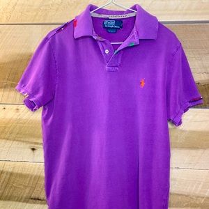 Rare 80’s Vintage Custom Polo by Ralph Lauren Mens Sz M Distressed Purple